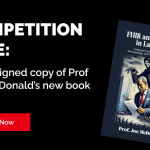 Five signed copies of Prof Joe McDonald’s new book up for grabs