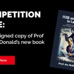 Five signed copies of Prof Joe McDonald’s new book up for grabs